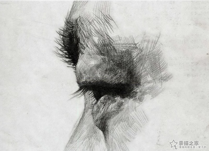 素描五官的眼睛画法