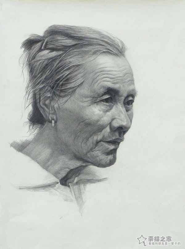 素描头像作品